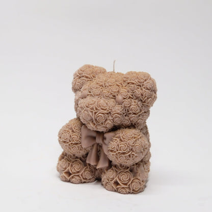 Teddy Rose Bear Candle ontario