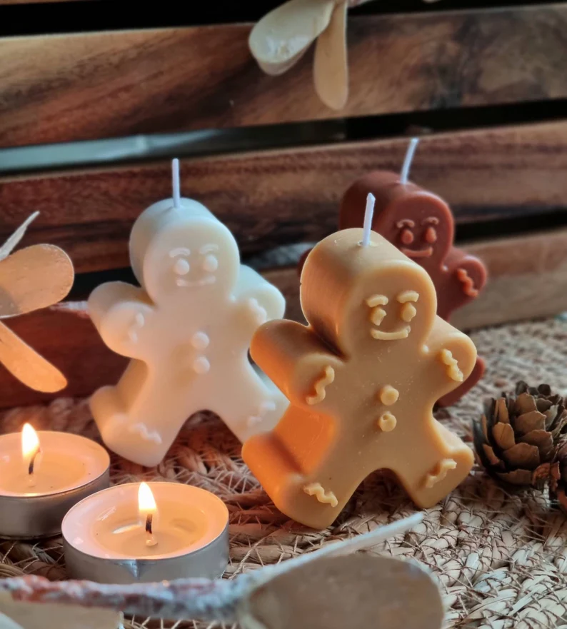 Gingerbread Man Candle - pack X 3