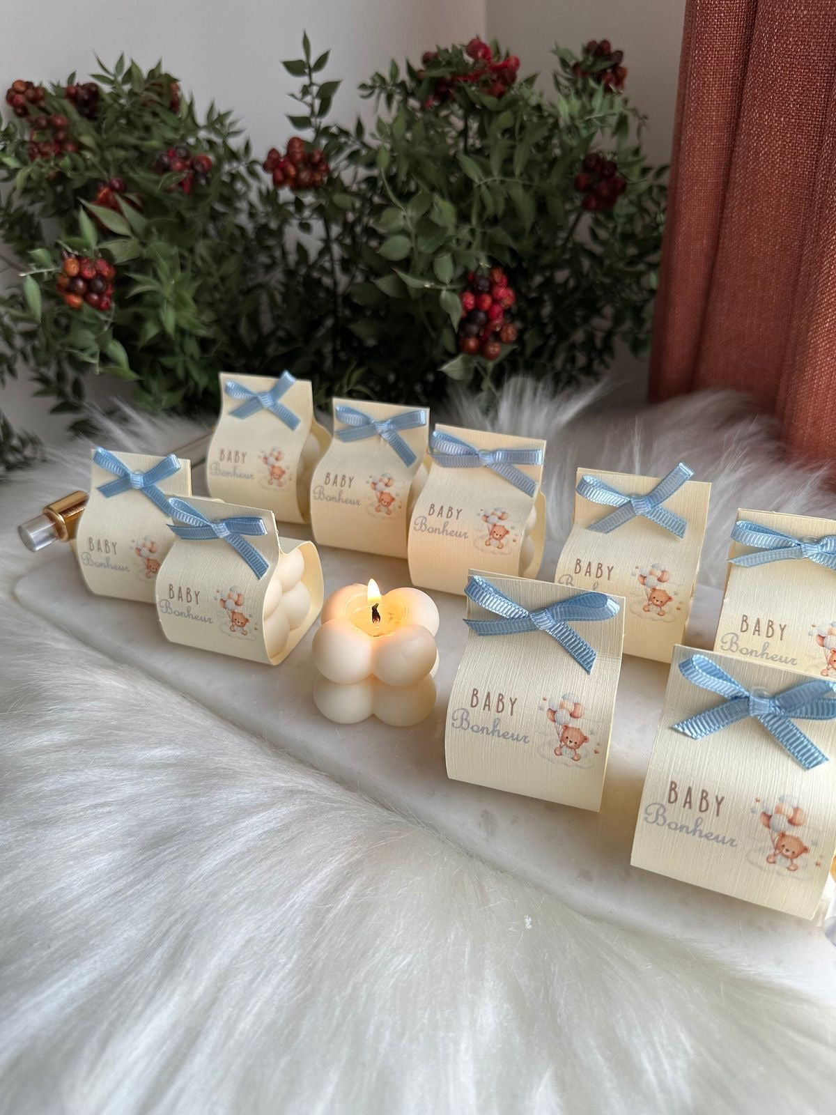 Mini Bubble Candles For Baby Showers