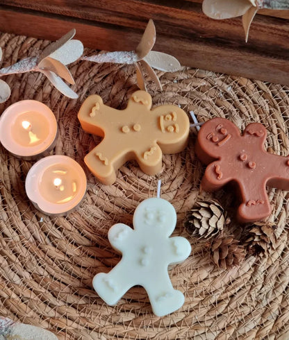 Gingerbread Man Candle 