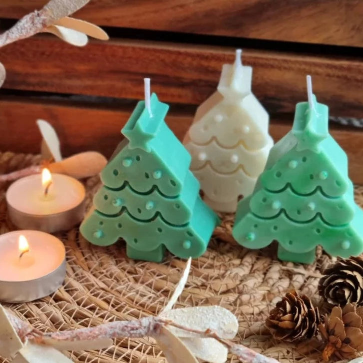 Christmas Tree Candles - Pack X 3